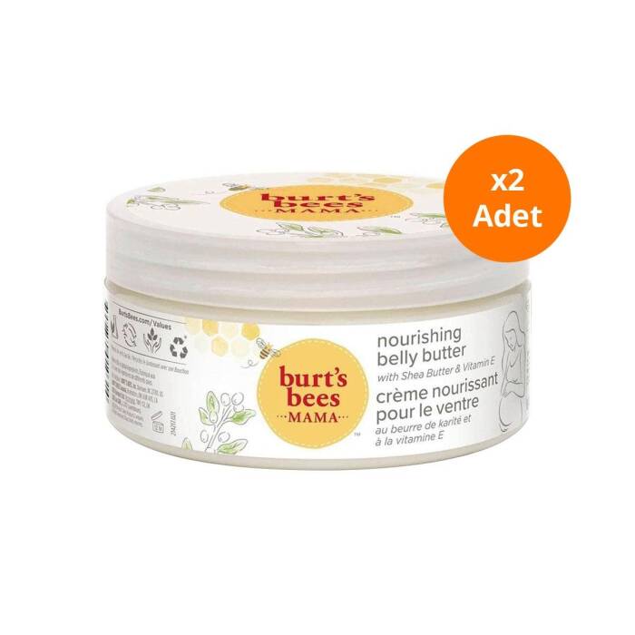 Burt's Bees Mama Bee Belly Butter Annelere Özel Karın Bölgesi Nemlendirici Krem 185 gr x2 Adet - 1