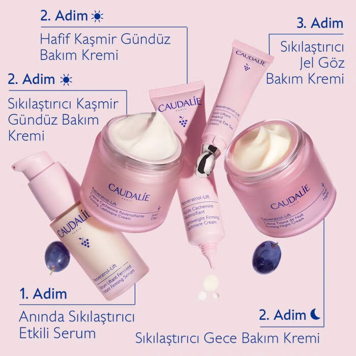 Caudalie Resveratrol-Lift Sıkılaştırıcı Etkili Hafif Dokulu Kaşmir Gündüz Bakım Kremi 40 ml - 7