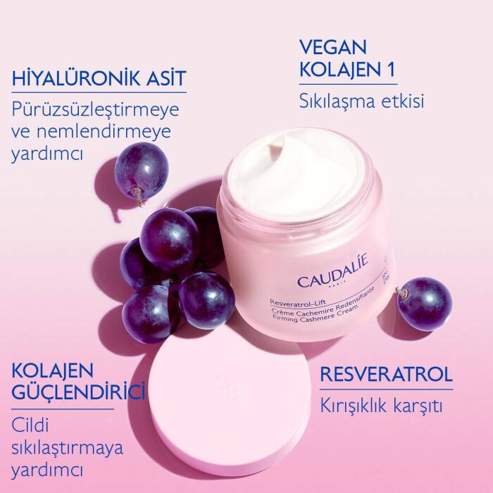 Caudalie Resveratrol-Lift Sıkılaştırıcı Kaşmir Gündüz Bakım Kremi 50 ml - 5