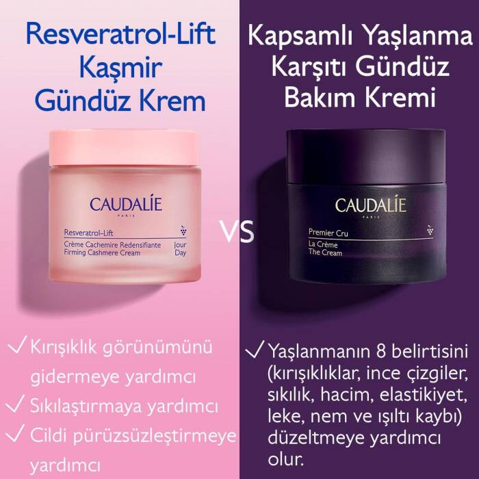 Caudalie Resveratrol-Lift Sıkılaştırıcı Kaşmir Gündüz Bakım Kremi - Yedek Kapsül 50 ml - 10