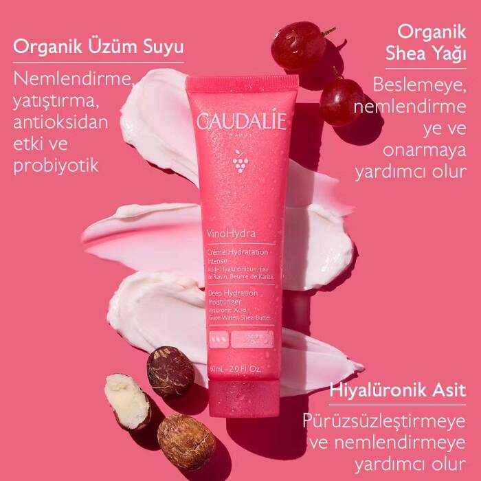 Caudalie VinoHydra Yoğun Nemlendirici Bakım Kremi 60 ml - 3