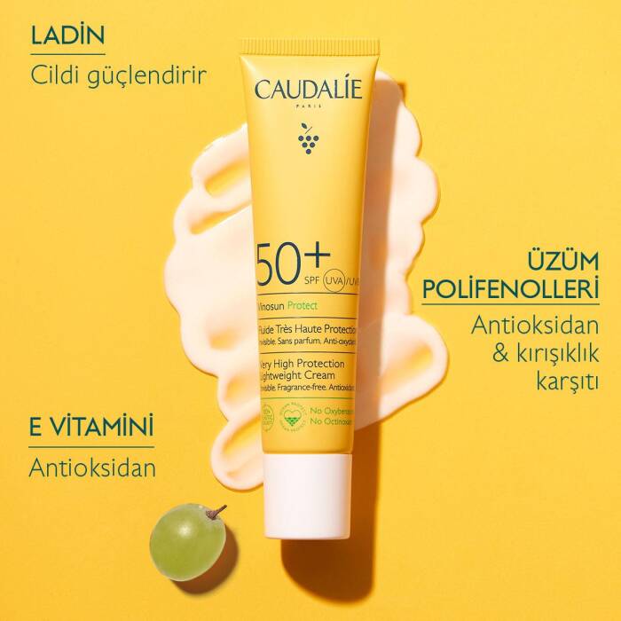 Caudalie Vinosun Protect Yüksek Koruma Sağlayan Fluid Krem SPF50+ 40 ml - 4