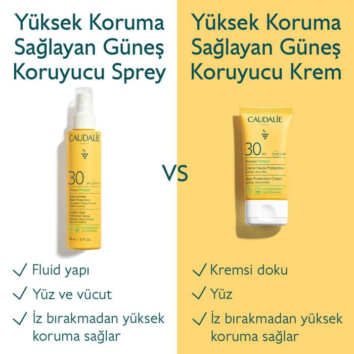 Caudalie Vinosun Protect Yüksek Koruma Sağlayan Güneş Koruyucu Krem SPF30 50 ml - 5