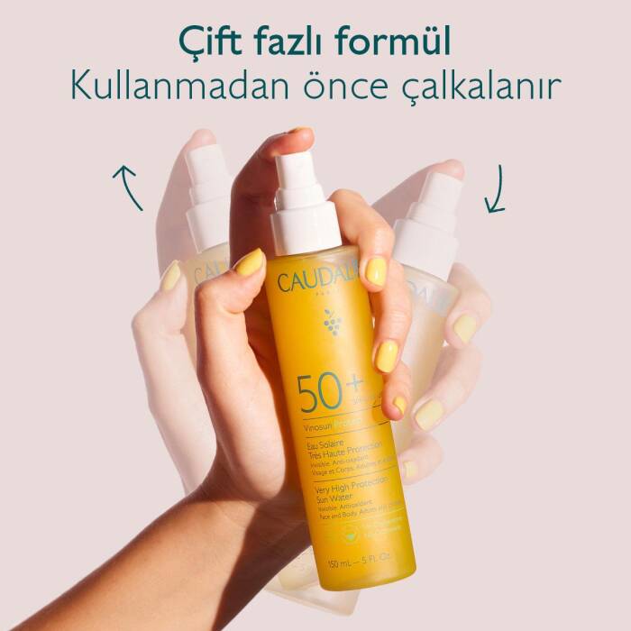 Caudalie Vinosun Protect Yüksek Koruma Sağlayan Güneş Suyu SPF50+ 150 ml - 4