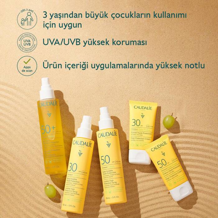 Caudalie Vinosun Protect Yüksek Koruma Sağlayan Güneş Suyu SPF50+ 150 ml - 5