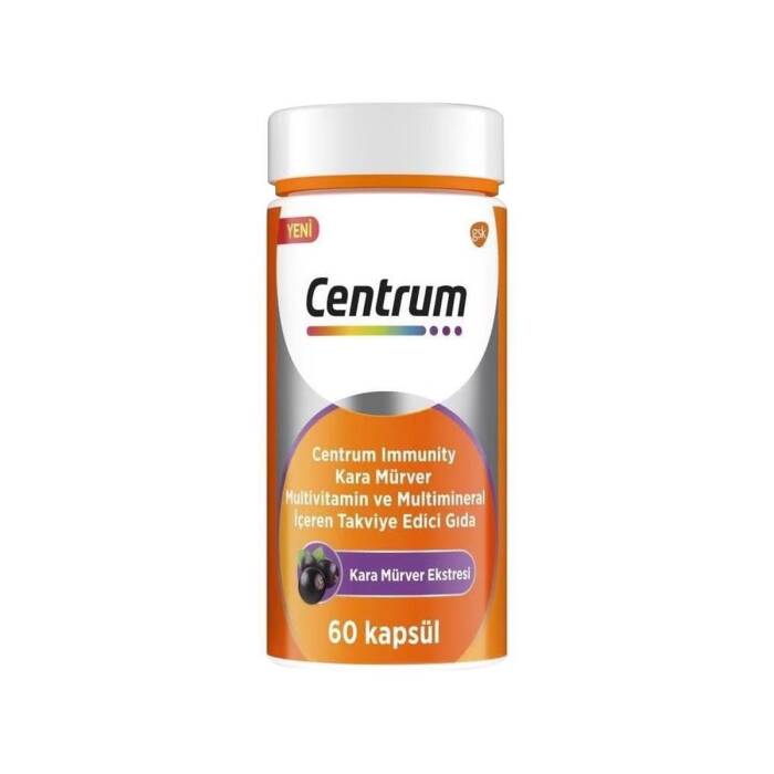 Centrum Immunity Kara Mürver Multivitamin ve Mineral 60 Kapsül - 1