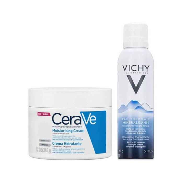 CeraVe Nemlendirici Krem 340 gr + Vichy Rahatlatıcı Termal Suyu 150 ml - 1