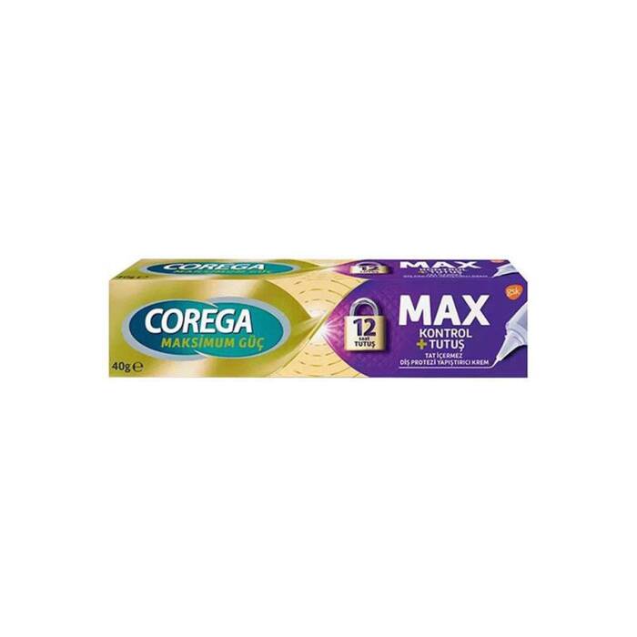 Corega Maximum Kontrol Diş Protezi Yapıştırıcı Krem 40 gr - 1