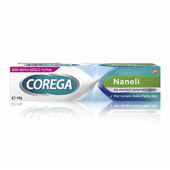 Corega Süper Protez Yapıştırıcı Naneli Krem 40 gr - 1