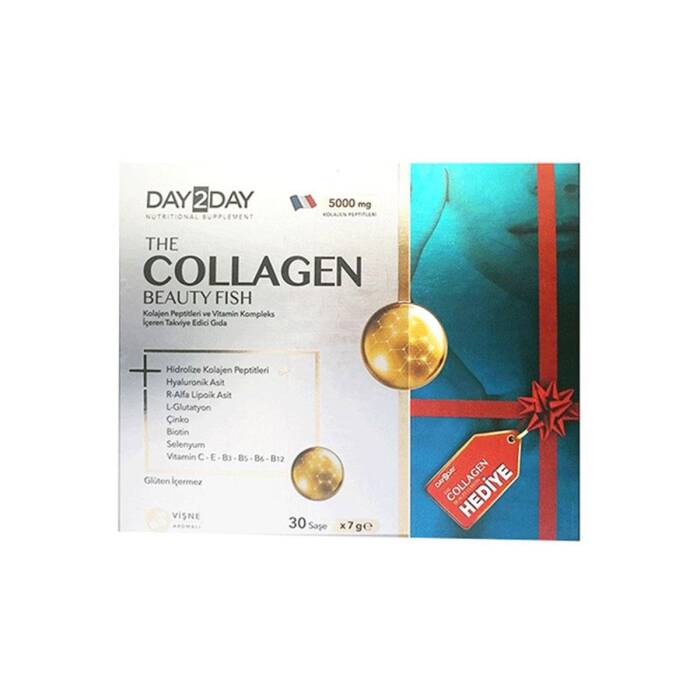 Day2Day The Collagen Beauty Fish Kollajen 30 Saşe + The Collagen Beauty Elastin 500 mg 60 Tablet - 1