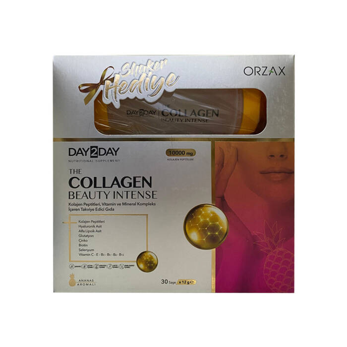 Day2Day The Collagen Beauty Intense Ananas Aromalı 30 Saşe - Shaker Hediyeli - 1