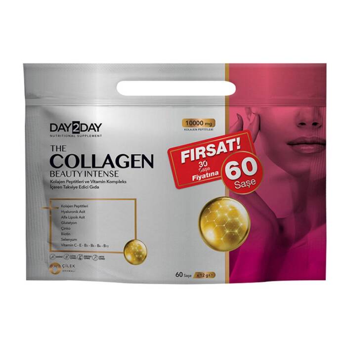 Day2Day The Collagen Beauty Intense Çilek Aromalı 60 Saşe - 1