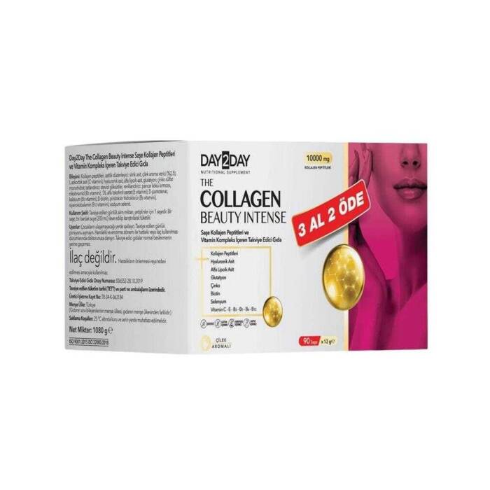 Day2Day The Collagen Beauty Intense Çilek Aromalı 90 Saşe - 1