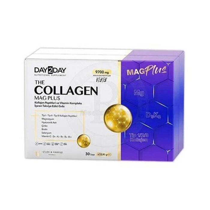 Day2Day The Collagen Mag Plus Çilek Karpuz Aromalı 30 Saşe - 1