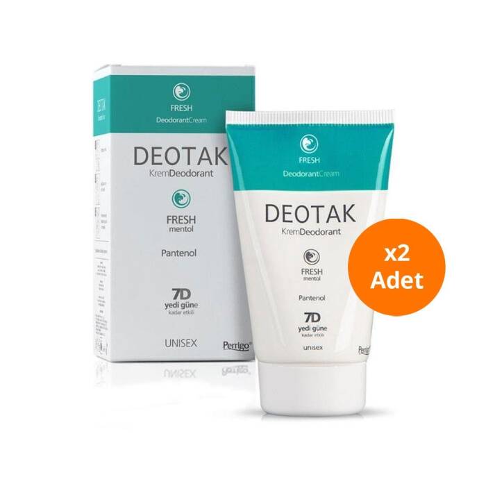 Deotak Fresh Krem Deodorant 35 ml x 2 Adet - 1