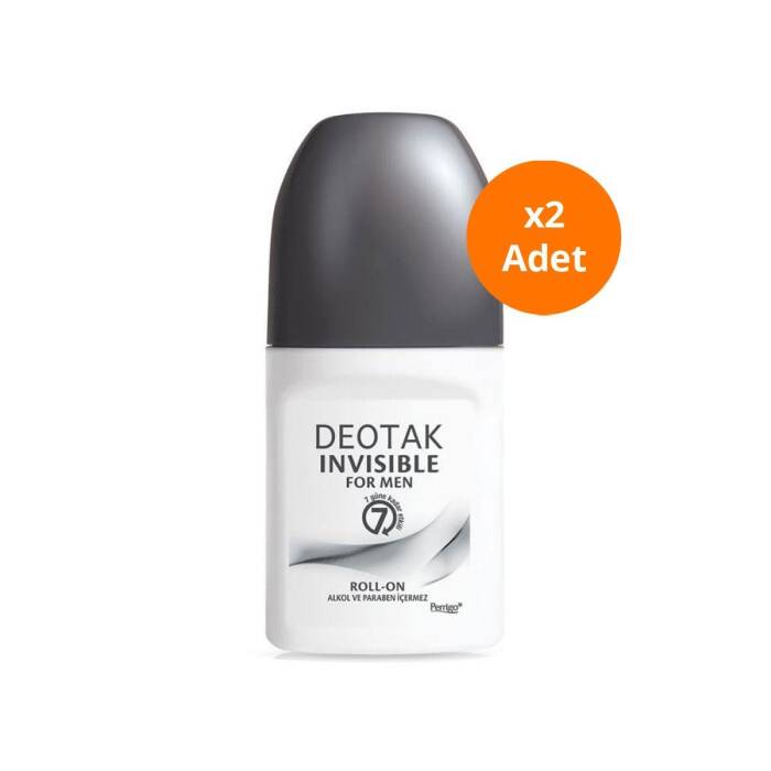 Deotak Invisible for Men Roll-on Deodorant 35 ml x 2 Adet - 1