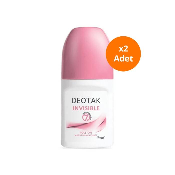 Deotak Invisible Roll-on Deodorant 35 ml x 2 Adet - 1