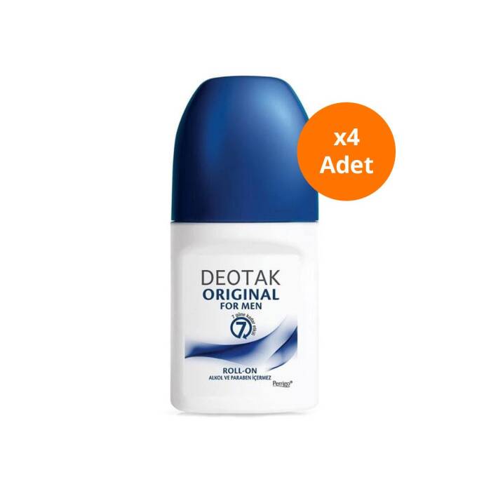 Deotak Original for Men Roll-on Deodorant 35 ml x 4 Adet - 1