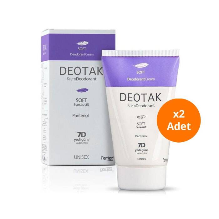 Deotak Soft Krem Deodorant 35 ml x 2 Adet - 1