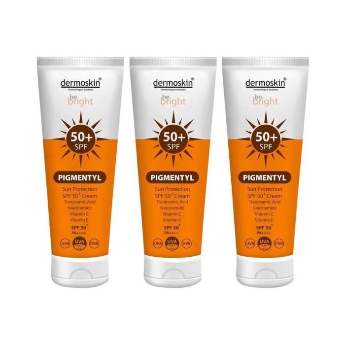 Dermoskin Be Bright Pigmentyl Güneş Kremi SPF50+ 75 ml x 3 Adet - 1