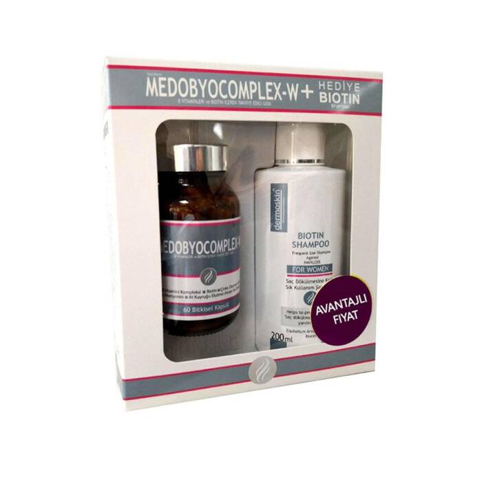 Dermoskin Medobyocomplex-W Kadın 60 Kapsül + Biotin Şampuan 200 ml - 1