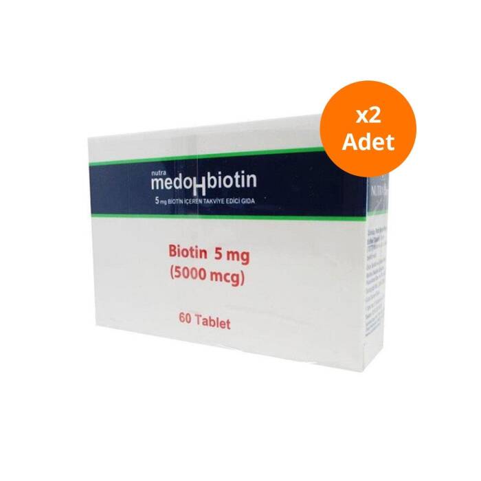 Dermoskin Medohbiotin 5 mg 60 Tablet 2'li Paket - 1