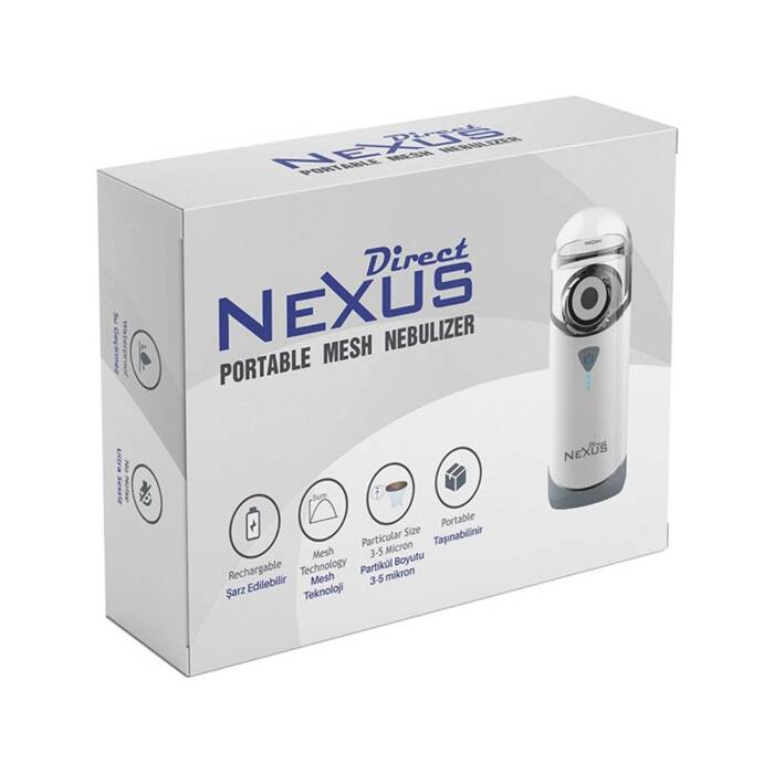 Direct Nexus Taşınabilir Mesh Nebulizatör (Şarjlı, Çok Hafif, Süper Sessiz) - 1