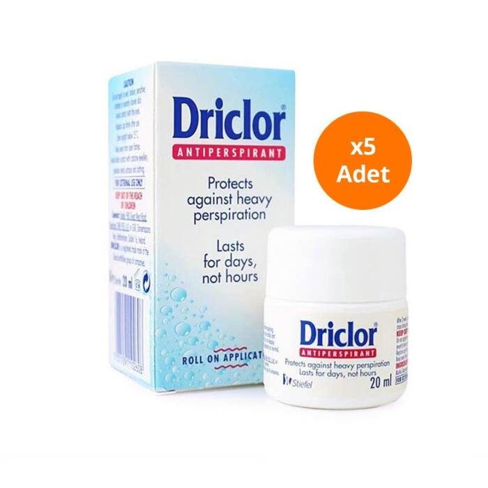 Driclor Terlemeye Karşı Antiperspirant Roll On Solution 20 ml x 5 Adet - 1