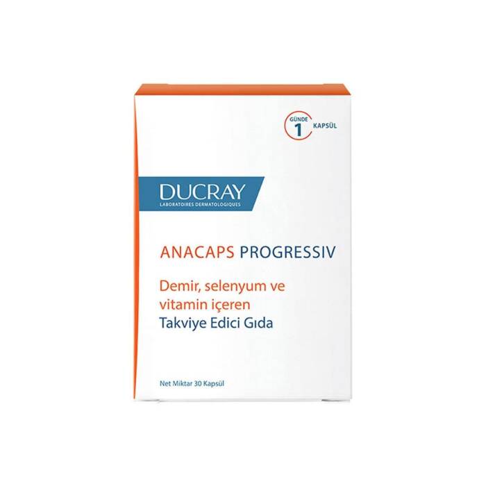 Ducray Anacaps Progressiv Saç Koruyucu Takviye Edici Gıda 30 kapsül - 1