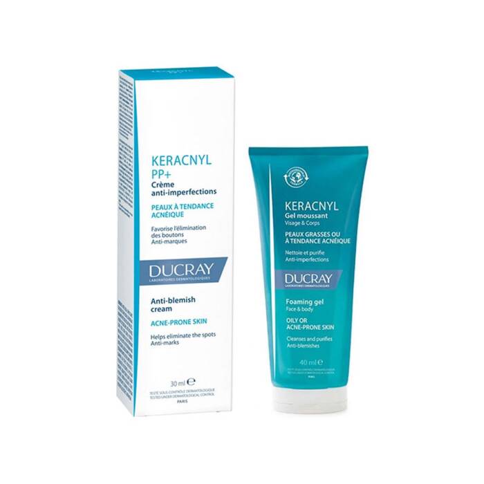 Ducray Keracnyl PP+ Creme 30 ml + Keracnyl Yıkama Jeli 40 ml - 1