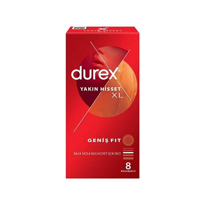 Durex Yakın Hisset XL Prezervatif 8'li - 1