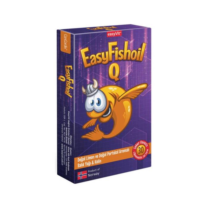 EasyVit EasyFishoil Q Çiğnenebilir 30 Jel Tablet - 1