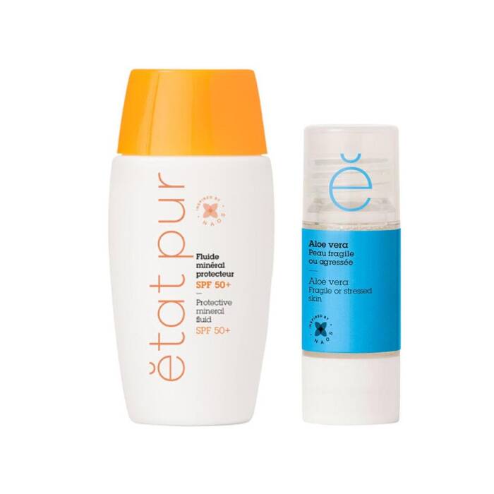 Etat Pur Protective Mineral Fluid SPF50+ 40 ml & Etat Pur Pure Active Aloe Vera 15 ml Hediye - 1