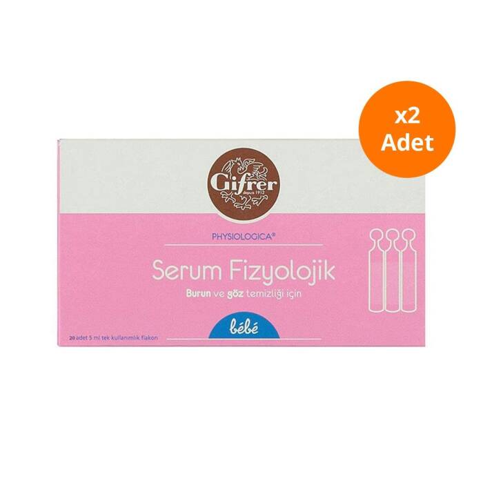 Gifrer Serum Fizyolojik 5 ml x 20 Flakon x2 Adet - 1