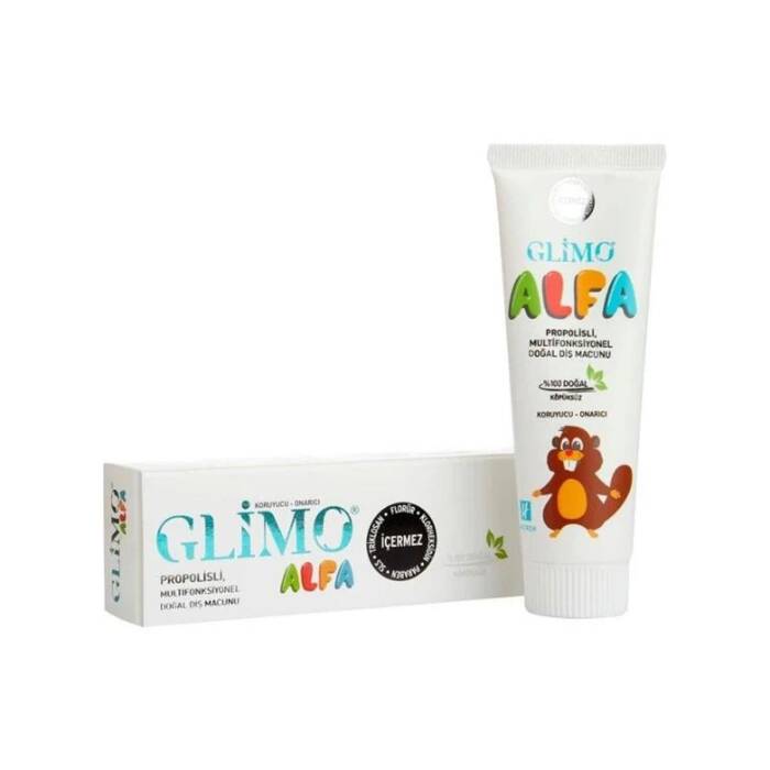 Glimo Alfa Probiyotikli %100 Doğal Çocuk Diş Macunu 50 ml - 1