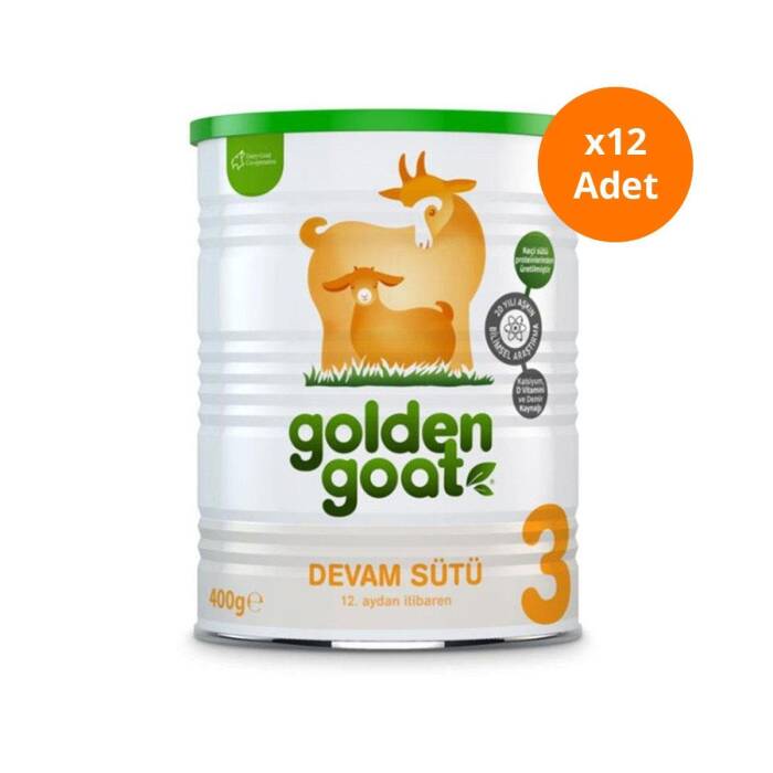 Golden Goat 3 Keçi Devam Sütü 400 gr x12 Adet - 1