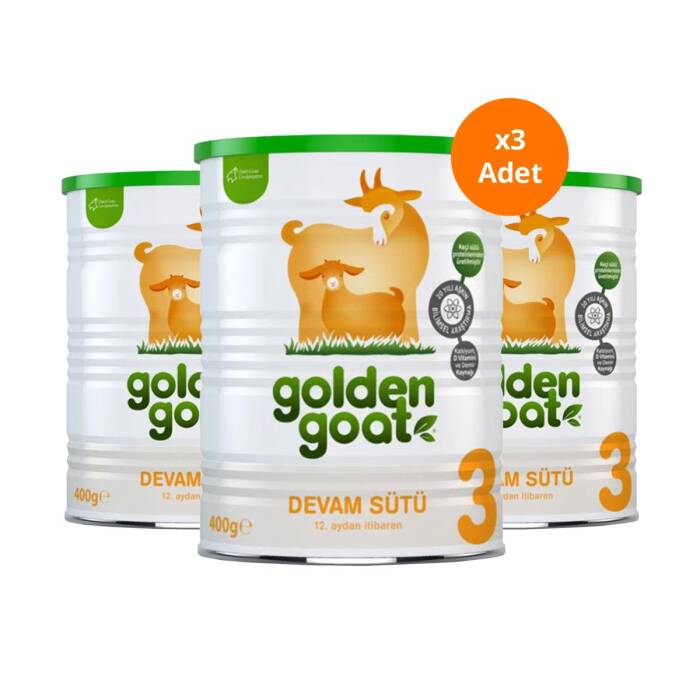 Golden Goat 3 Keçi Devam Sütü 400 gr x3 Adet - 1