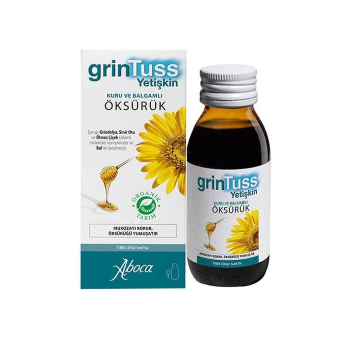 Grintuss Yetişkin Öksürük Şurubu 128 gr - 1