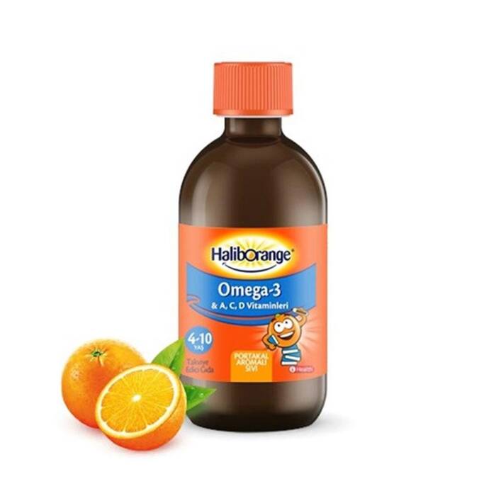 Haliborange Omega-3 Doğal Portakal Aromalı Balık Yağı Şurubu 300 ml - 1