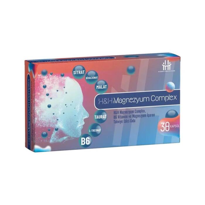 H&H Magnezyum Complex Takviye Edici Gıda 30 Kapsül - 1