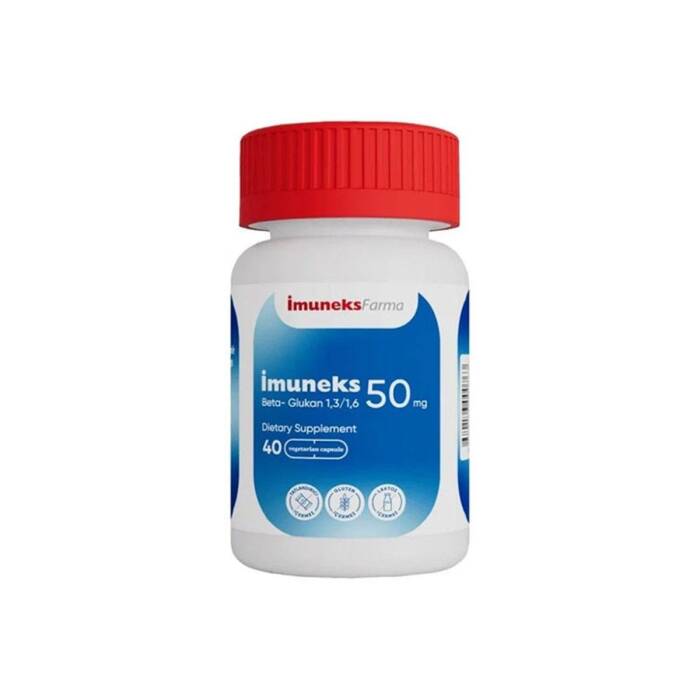 Imuneks Beta Glucan 1,3/1,6 50 mg 40 Kapsül - 1