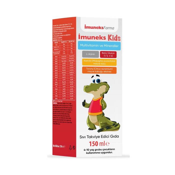 Imuneks Kids Multivitamin ve Mineraller İçeren Takviye Edici Gıda 150 ml - 1