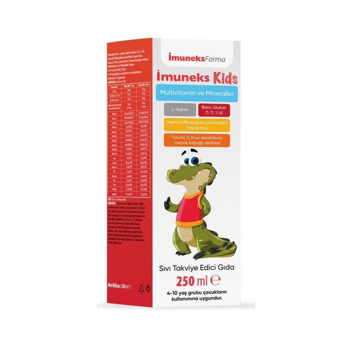 Imuneks Kids Multivitamin ve Mineraller İçeren Takviye Edici Gıda 250 ml - 1