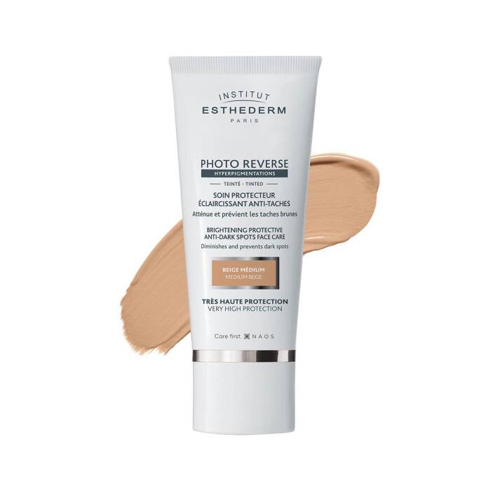 Institut Esthederm Photo Reverse Tinted Medium Beige Yüksek Koruma Sağlayan Renkli Güneş Kremi 50 ml - 1