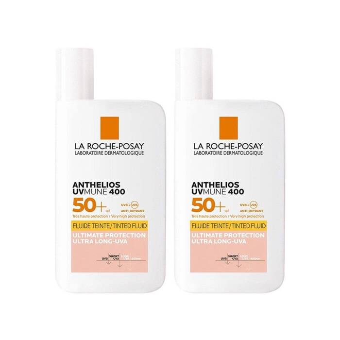 La Roche Posay Anthelios UVmune Fluid Güneş Kremi SPF50+ 50 ml - Renkli x 2 Adet - 1