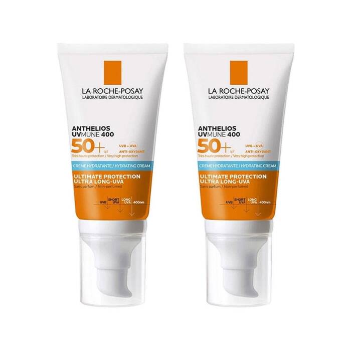 La Roche Posay Anthelios UVMune SPF50+ Nemlendirici Güneş Kremi 50 ml x 2 Adet - 1