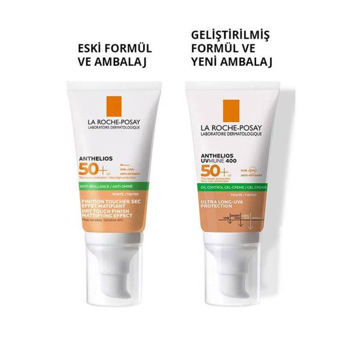 La Roche Posay Anthelios XL SPF50 Dry Touch Parfümsüz Jel Krem Renkli 50 ml - 2