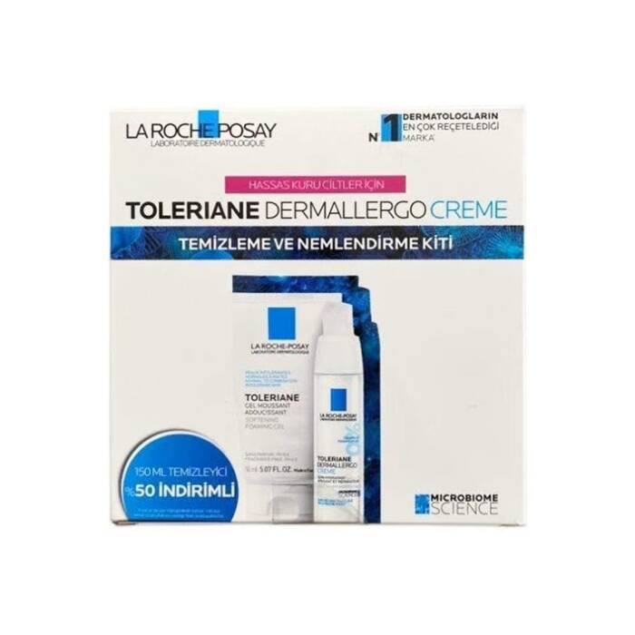 La Roche Posay Toleriane Temizleyici Jel 150 ml + Toleriane Creme 40 ml - 1