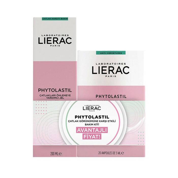 Lierac Phytolastil Bakım Kiti Gel 200 ml + Ampul 5 ml - 1