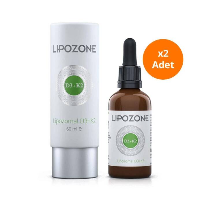 Lipozone Lipozomal D3 + K2 Damla 60 ml x2 - 1